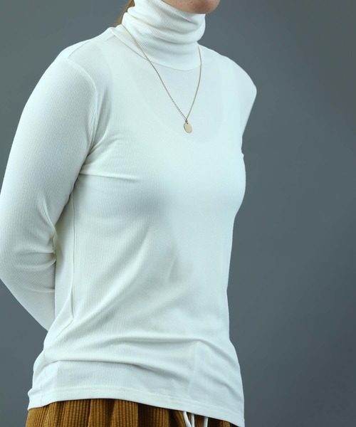 sara&cake（サラアンドケイク）の「タートルネックカットソー（Tシャツ/カットソー・レディース・オレンジ/グレー/ホワイト・FREE）」の11枚目の写真