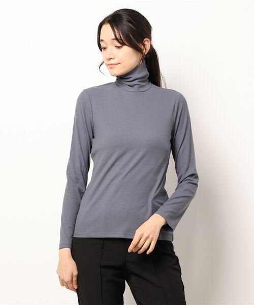 sara&cake（サラアンドケイク）の「タートルネックカットソー（Tシャツ/カットソー・レディース・オレンジ/グレー/ホワイト・FREE）」の12枚目の写真