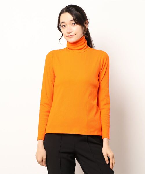 sara&cake（サラアンドケイク）の「タートルネックカットソー（Tシャツ/カットソー・レディース・オレンジ/グレー/ホワイト・FREE）」の13枚目の写真
