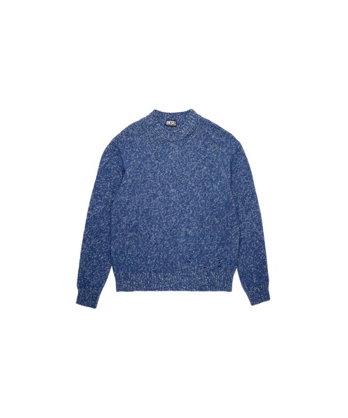 DIESEL(ディーゼル)の「メンズ ニット ブロ―クン加工 クルーネック(ニット/セーター・メンズ・ブラウン/オレンジ/ブルー・MEDIUM/X-LARGE/X-SMALL/SMALL/XX-LARGE/LARGE)」の15枚目の写真