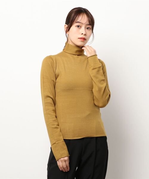 KOBE LETTUCE（コウベレタス）の「ゆるタートルネックニットプルオーバー[C5672]（ニット/セーター・レディース・パープル/その他/モカ/イエロー/アイボリー/ブラック・FREE）」の5枚目の写真