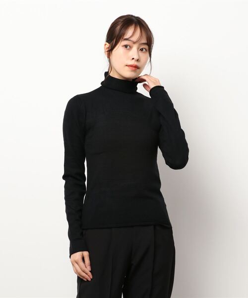 KOBE LETTUCE（コウベレタス）の「ゆるタートルネックニットプルオーバー[C5672]（ニット/セーター・レディース・パープル/その他/モカ/イエロー/アイボリー/ブラック・FREE）」の3枚目の写真
