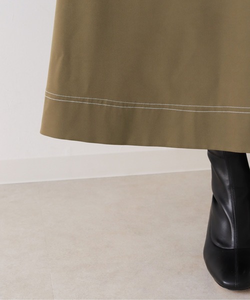 HER CLOSET(ハークローゼット)の「【cheriella】WEB限定ステッチデザインフレアワンピース(ジャンパースカート・レディース・ブラック/モカ/グレイッシュベージュ・M)」の18枚目の写真