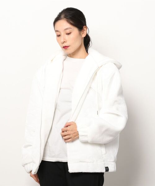 Pledge(プレッジ)の「『Pledge』フェイクファー フルジップパーカー(その他アウター・レディース・ブラック/ホワイト/グレイッシュベージュ・LARGE/MEDIUM)」の8枚目の写真