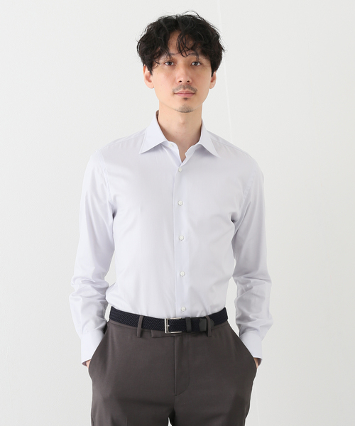 EDIFICE(エディフィス)の「セミワイド ツイルシャツ(シャツ/ブラウス・メンズ・ブルー/ホワイト/ライトグレー・40/38/39/37/41)」の12枚目の写真