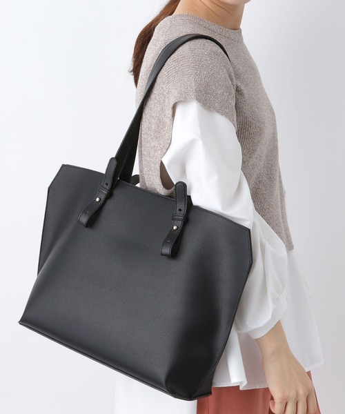 GLOBAL WORK(グローバルワーク)の「スペ軽A4トート/259352(トートバッグ・レディース・ブラウン/ブルー/アイボリー/ブラック系その他/その他・ONE SIZE/FREE)」の5枚目の写真