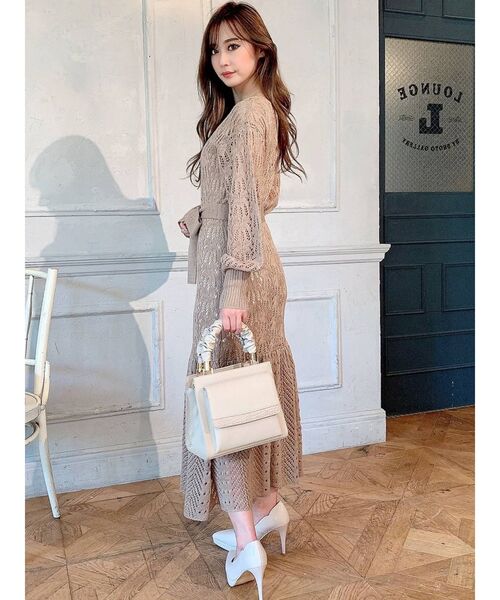 RESEXXY(リゼクシー)の「ハンドルデザインスクエアバッグ(ハンドバッグ・レディース・ブラック/ベージュ/ピンク・FREE)」の19枚目の写真