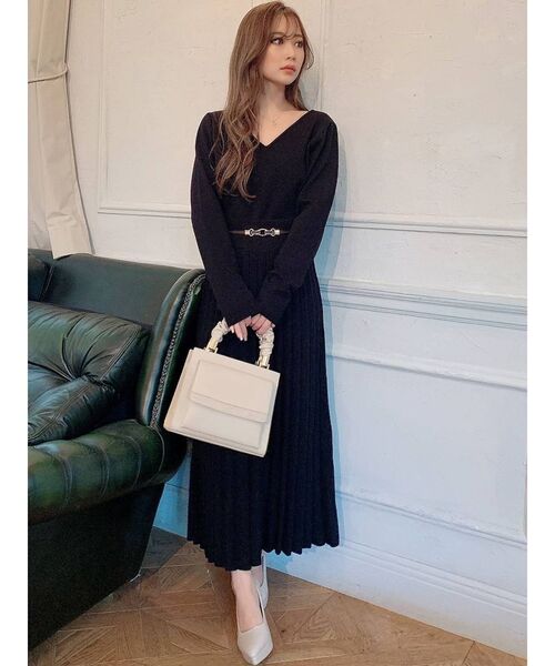 RESEXXY(リゼクシー)の「ハンドルデザインスクエアバッグ(ハンドバッグ・レディース・ブラック/ベージュ/ピンク・FREE)」の6枚目の写真