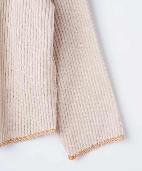 CIAOPANIC TYPY(チャオパニックティピー)の「【KIDS】配色ステッチリブタートルプルオーバー(ニット/セーター・キッズ・チャコールグレー/オレンジ/アイボリー・MEDIUM/LARGE/X-LARGE/XX-LARGE/SMALL)」の10枚目の写真