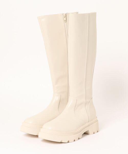 ENVYM（アンビー）の「タンクソールロングブーツ（ブーツ・レディース・ブラック/アイボリー・22.5/24.5/23.5）」の19枚目の写真