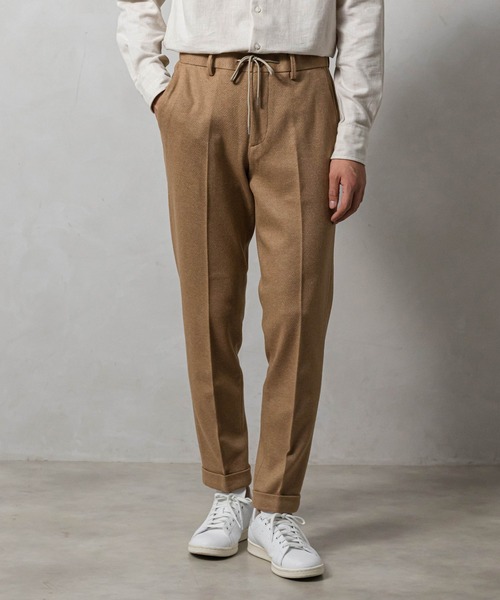 EDIFICE(エディフィス)の「CW ジャージーツイル イージーパンツ(その他パンツ・メンズ・ブラック/ベージュ/ネイビー/ブラウン・SMALL/MEDIUM/LARGE/X-LARGE)」の2枚目の写真