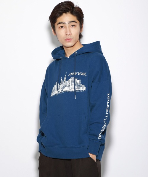 PBLIM（ページボーイリム）の「【PAGEBOYLIM】スーベニアパーカー（パーカー・レディース・ブルー/杢グレー・MEDIUM/LARGE）」の2枚目の写真