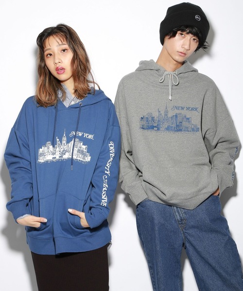 PBLIM（ページボーイリム）の「【PAGEBOYLIM】スーベニアパーカー（パーカー・レディース・ブルー/杢グレー・MEDIUM/LARGE）」の3枚目の写真