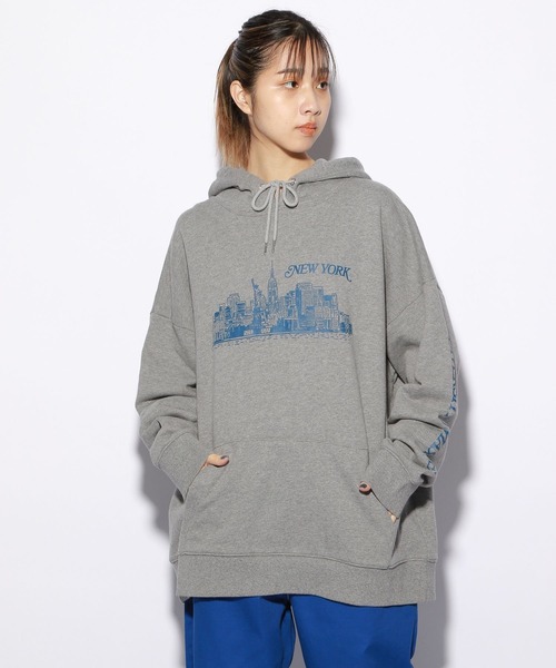 PBLIM（ページボーイリム）の「【PAGEBOYLIM】スーベニアパーカー（パーカー・レディース・ブルー/杢グレー・MEDIUM/LARGE）」の4枚目の写真