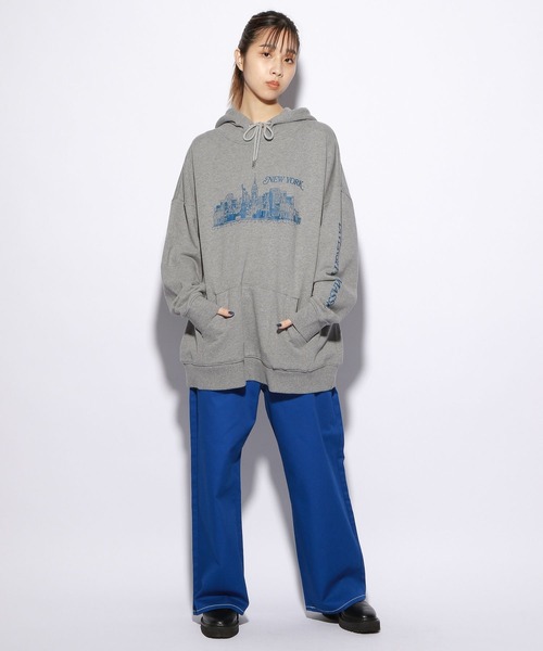 PBLIM（ページボーイリム）の「【PAGEBOYLIM】スーベニアパーカー（パーカー・レディース・ブルー/杢グレー・MEDIUM/LARGE）」の6枚目の写真