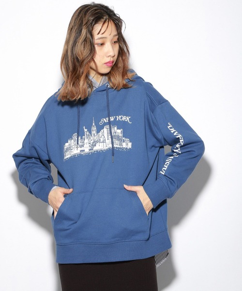 PBLIM（ページボーイリム）の「【PAGEBOYLIM】スーベニアパーカー（パーカー・レディース・ブルー/杢グレー・MEDIUM/LARGE）」の19枚目の写真