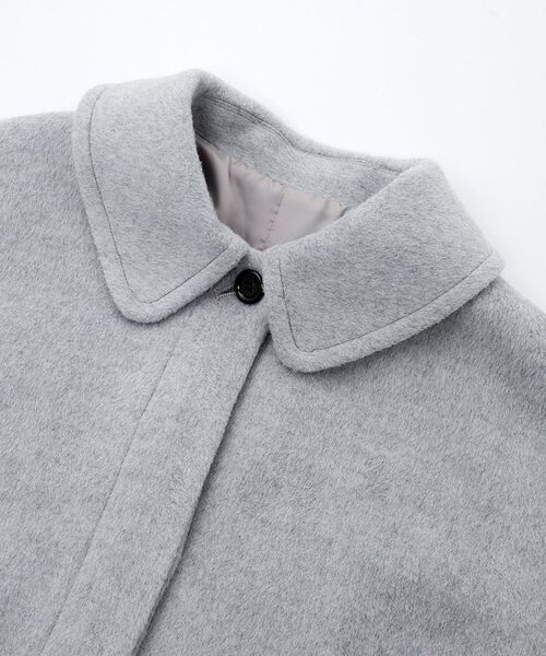 NIMES（ニーム）の「ウールフレアコート（ステンカラーコート・レディース・ネイビー/グレー・F）」の7枚目の写真