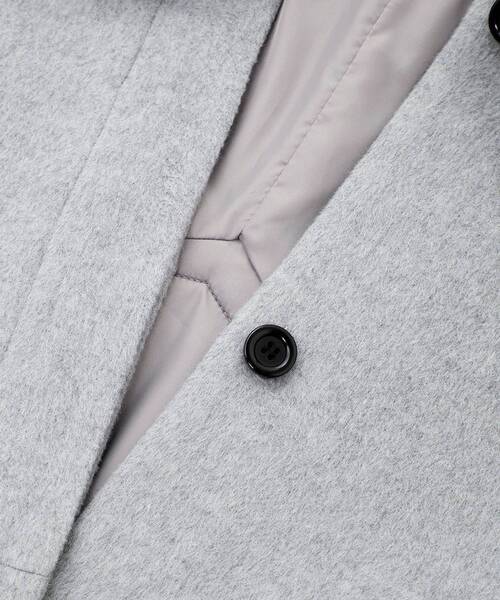 NIMES（ニーム）の「ウールフレアコート（ステンカラーコート・レディース・ネイビー/グレー・F）」の20枚目の写真