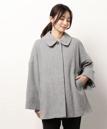 NIMES | ウールフレアコート(ステンカラーコート)