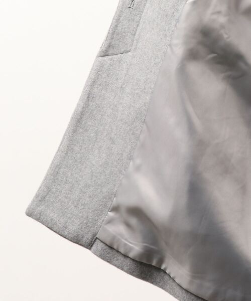 NIMES（ニーム）の「ウールフレアコート（ステンカラーコート・レディース・ネイビー/グレー・F）」の16枚目の写真