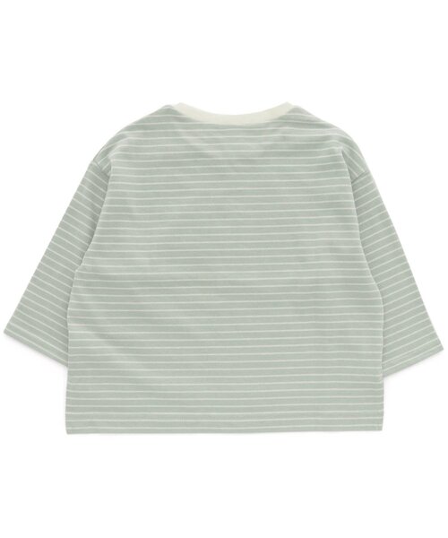 apres les cours（アプレレクール）の「/WEB限定 サイドスリットボーダーTシャツ（Tシャツ/カットソー・キッズ・ピンク/イエロー/ミント/チャコール・90/100/110/120/80/130）」の8枚目の写真