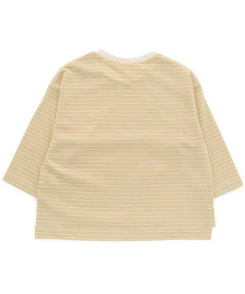 apres les cours（アプレレクール）の「/WEB限定 サイドスリットボーダーTシャツ（Tシャツ/カットソー・キッズ・ピンク/イエロー/ミント/チャコール・90/100/110/120/80/130）」の10枚目の写真