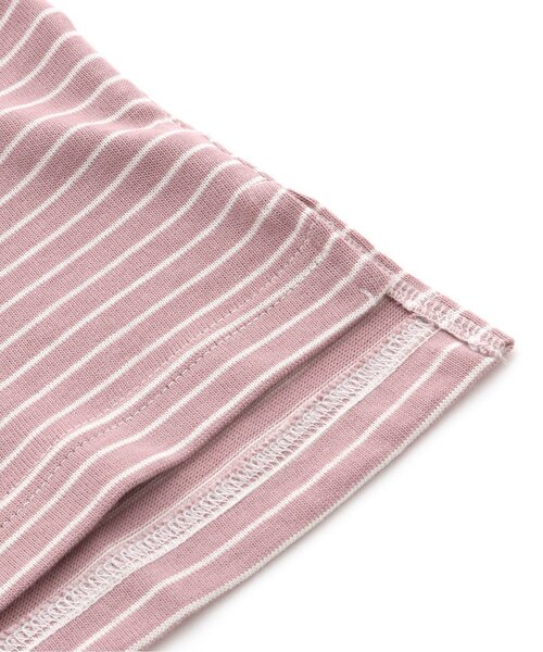 apres les cours（アプレレクール）の「/WEB限定 サイドスリットボーダーTシャツ（Tシャツ/カットソー・キッズ・ピンク/イエロー/ミント/チャコール・90/100/110/120/80/130）」の13枚目の写真