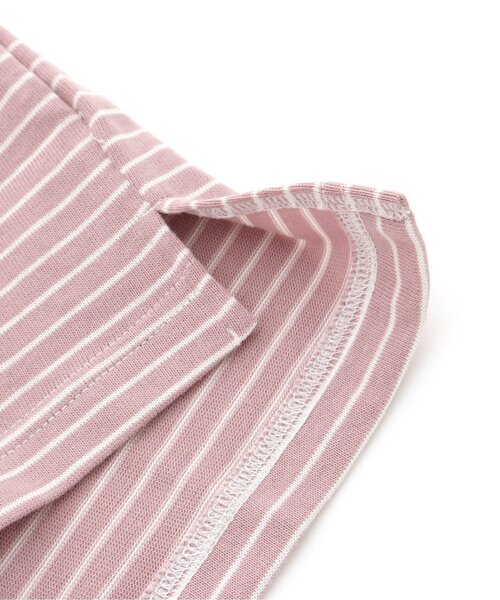 apres les cours（アプレレクール）の「/WEB限定 サイドスリットボーダーTシャツ（Tシャツ/カットソー・キッズ・ピンク/イエロー/ミント/チャコール・90/100/110/120/80/130）」の17枚目の写真