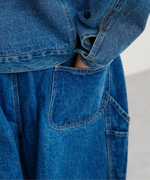 CPCM（シーピーシーエム）の「タックデニムペインターパンツ（デニムパンツ・メンズ・ブルー/サックスブルー・MEDIUM/LARGE）」の5枚目の写真