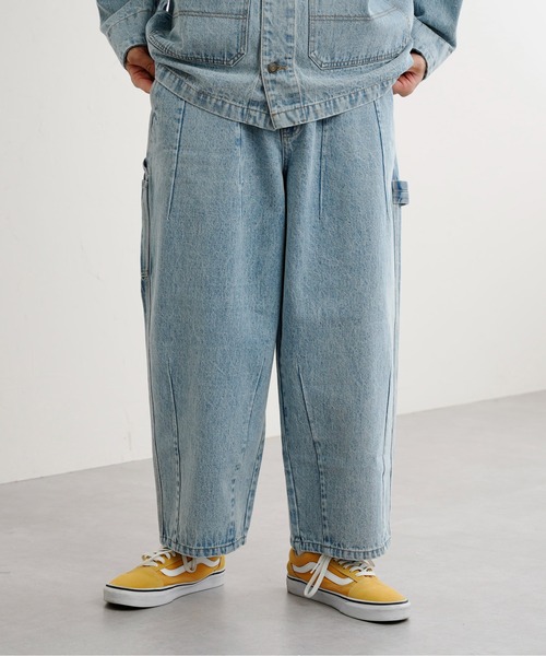 CPCM（シーピーシーエム）の「タックデニムペインターパンツ（デニムパンツ・メンズ・ブルー/サックスブルー・MEDIUM/LARGE）」の8枚目の写真