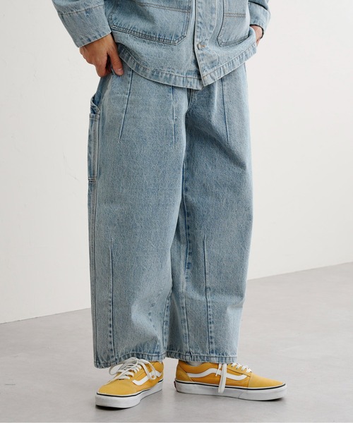 CPCM（シーピーシーエム）の「タックデニムペインターパンツ（デニムパンツ・メンズ・ブルー/サックスブルー・MEDIUM/LARGE）」の9枚目の写真