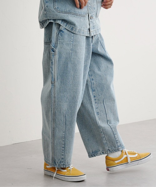 CPCM（シーピーシーエム）の「タックデニムペインターパンツ（デニムパンツ・メンズ・ブルー/サックスブルー・MEDIUM/LARGE）」の10枚目の写真