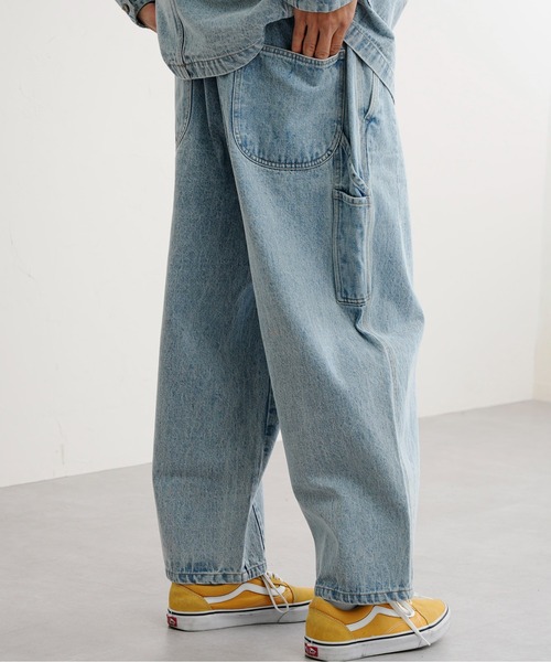 CPCM（シーピーシーエム）の「タックデニムペインターパンツ（デニムパンツ・メンズ・ブルー/サックスブルー・MEDIUM/LARGE）」の11枚目の写真