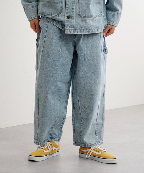 CPCM（シーピーシーエム）の「タックデニムペインターパンツ（デニムパンツ・メンズ・ブルー/サックスブルー・MEDIUM/LARGE）」の15枚目の写真