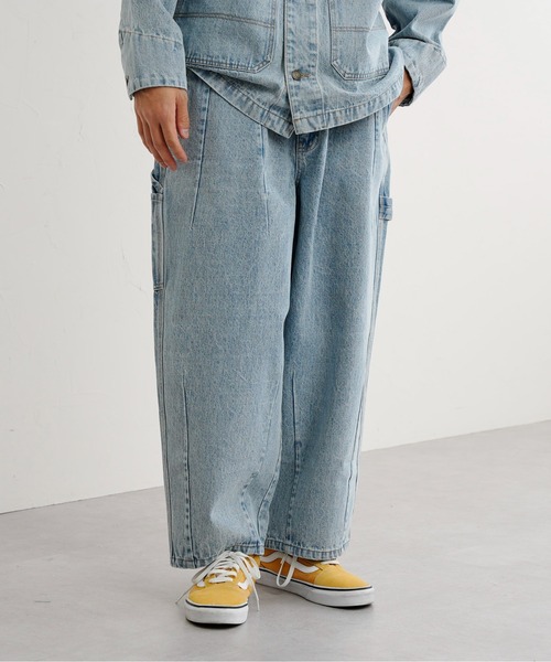 CPCM（シーピーシーエム）の「タックデニムペインターパンツ（デニムパンツ・メンズ・ブルー/サックスブルー・MEDIUM/LARGE）」の16枚目の写真