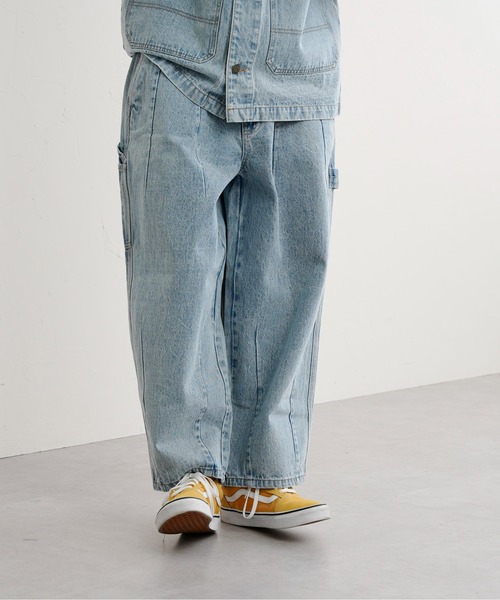 CPCM（シーピーシーエム）の「タックデニムペインターパンツ（デニムパンツ・メンズ・ブルー/サックスブルー・MEDIUM/LARGE）」の17枚目の写真