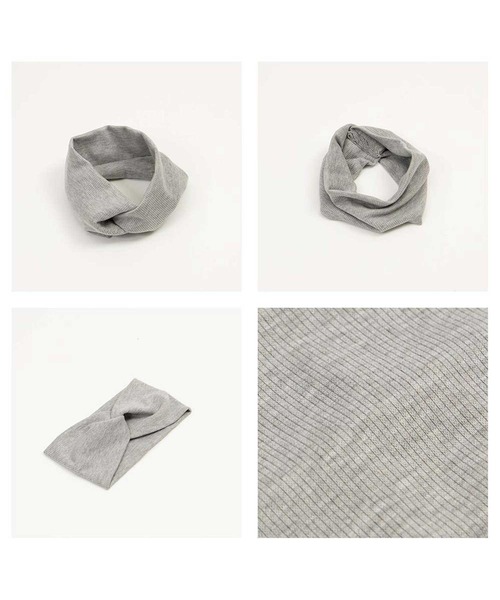 ALTROSE（アルトローズ）の「ヘアバンド 　[リブねじり]（ヘアバンド・レディース・ブラック/ベージュ/グレー・FREE）」の16枚目の写真