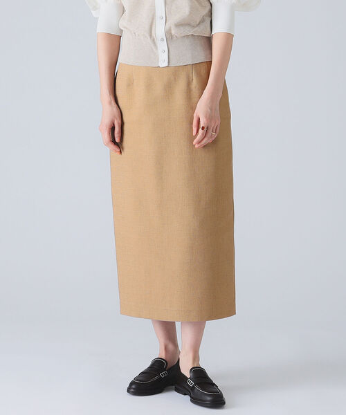 EFFE BEAMS（エッフェビームス）の「EFFE BEAMS / ブライトリネン スカート（スカート・レディース・ブラウン系その他3・38/36）」の3枚目の写真