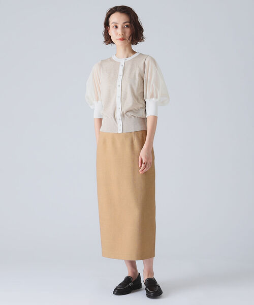 EFFE BEAMS（エッフェビームス）の「EFFE BEAMS / ブライトリネン スカート（スカート・レディース・ブラウン系その他3・38/36）」の5枚目の写真