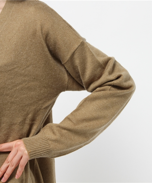 OUTLET(アウトレット)の「【robbem】ソフトアンゴラカーディガン(カーディガン/ボレロ・レディース・ホワイト/キャメル・FREE)」の11枚目の写真