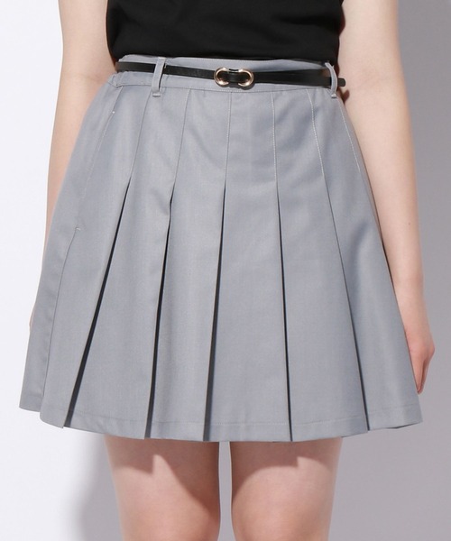 repipi armario（レピピ アルマリオ）の「ベルト付きプリーツスカート（スカート・キッズ・イエロー系その他/ブラック系その他/ブルー系その他/ブラック/ピンク/ベージュ/ホワイト系その他/グレー系その他・LARGE/SMALL/MEDIUM）」の5枚目の写真