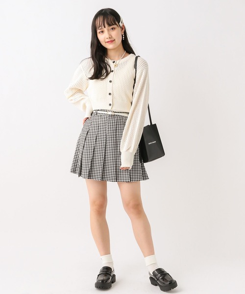 repipi armario（レピピ アルマリオ）の「ベルト付きプリーツスカート（スカート・キッズ・イエロー系その他/ブラック系その他/ブルー系その他/ブラック/ピンク/ベージュ/ホワイト系その他/グレー系その他・LARGE/SMALL/MEDIUM）」の12枚目の写真