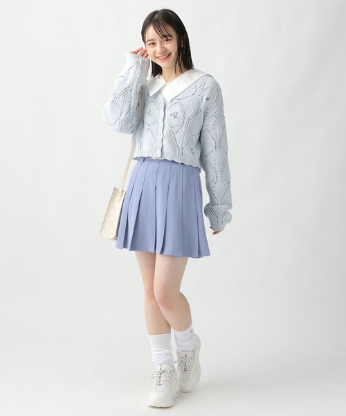 repipi armario（レピピ アルマリオ）の「ベルト付きプリーツスカート（スカート・キッズ・イエロー系その他/ブラック系その他/ブルー系その他/ブラック/ピンク/ベージュ/ホワイト系その他/グレー系その他・LARGE/SMALL/MEDIUM）」の19枚目の写真