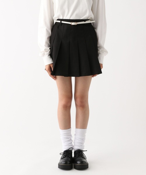 repipi armario（レピピ アルマリオ）の「ベルト付きプリーツスカート（スカート・キッズ・イエロー系その他/ブラック系その他/ブルー系その他/ブラック/ピンク/ベージュ/ホワイト系その他/グレー系その他・LARGE/SMALL/MEDIUM）」の21枚目の写真