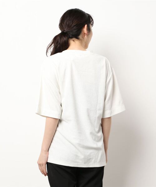 ARCHIVER(アーカイバ)の「【Bl】半袖ポケットTシャツ パイル素材(Tシャツ/カットソー・レディース・アイボリー/ブラック/ネイビー/ピンク/イエロー/ベージュ・LARGE/MEDIUM)」の8枚目の写真