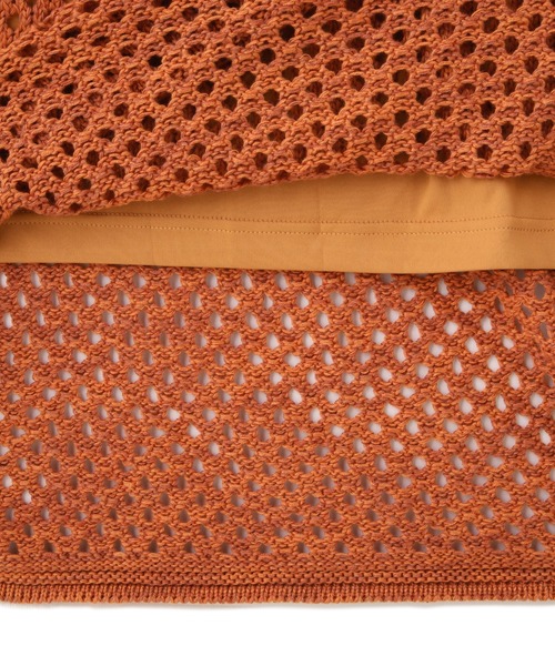 N.(N. Natural Beauty Basic)(エヌエヌナチュラルビューティーベーシック)の「◆MIXニットワンピース(ワンピース・レディース・ベージュ/オレンジ・MEDIUM)」の22枚目の写真