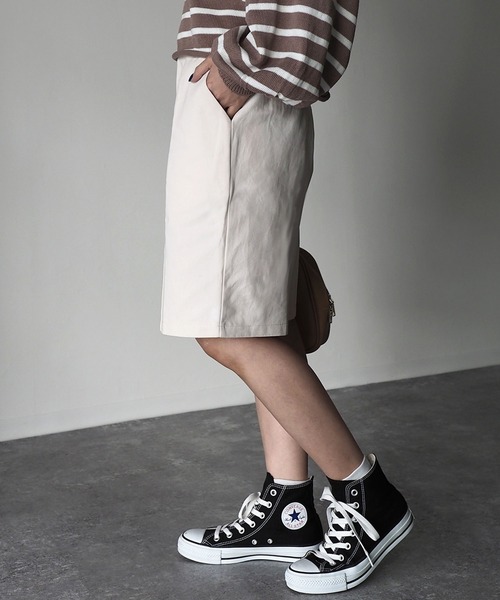 Riberry（リベリー）の「センターシームツイルハーフパンツ（その他パンツ・レディース・アイボリー/モカ・MEDIUM）」の11枚目の写真