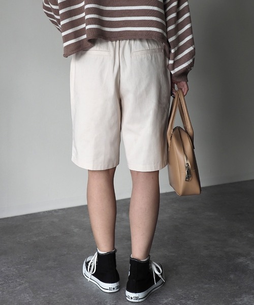 Riberry（リベリー）の「センターシームツイルハーフパンツ（その他パンツ・レディース・アイボリー/モカ・MEDIUM）」の10枚目の写真