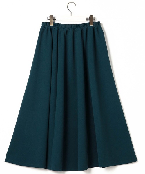 NICOLE white（ニコルホワイト）の「カットカルゼ フレアスカート ロング丈（スカート・レディース・グリーン/オフホワイト/ネイビー・FREE）」の18枚目の写真