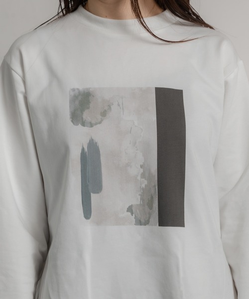 Ezick(エジック)の「プリントTOPS(Tシャツ/カットソー・レディース・ブラック/ホワイト・FREE)」の6枚目の写真